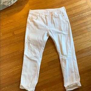 Perfect condition white boyfriend jeans